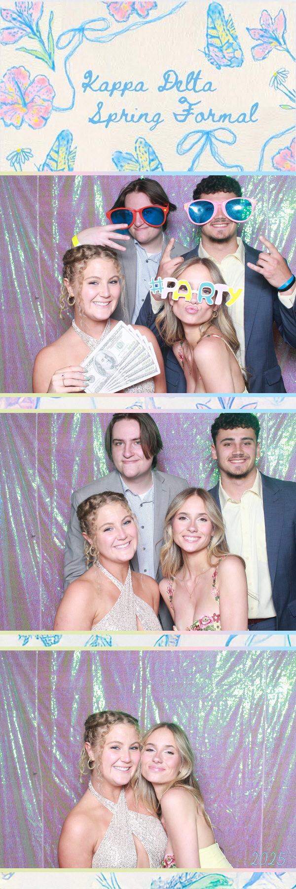 Photo booth strip from a Central Kentucky wedding